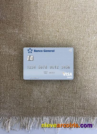 Panama Banco General visa debit card photolook